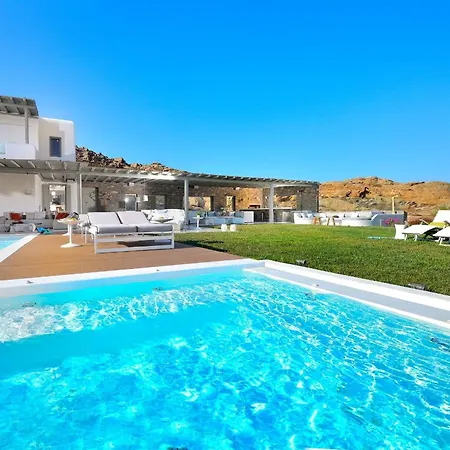 Outstanding Mykonos 6 Bedrooms Agamemnon Sauna Jacuzzi Panoramic Sea Views Willa *