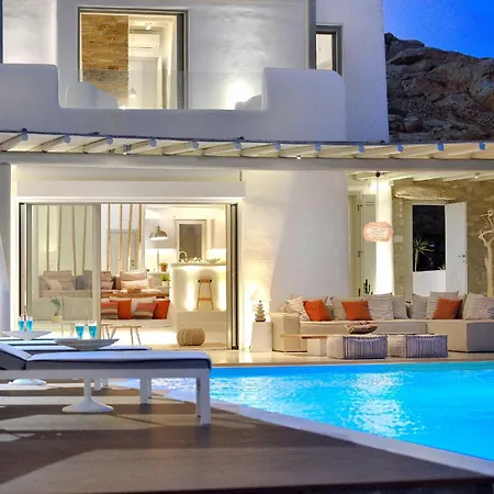 Outstanding Mykonos 6 Bedrooms Agamemnon Sauna Jacuzzi Panoramic Sea Views Willa *