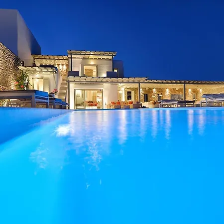 Outstanding Mykonos 6 Bedrooms Agamemnon Sauna Jacuzzi Panoramic Sea Views *