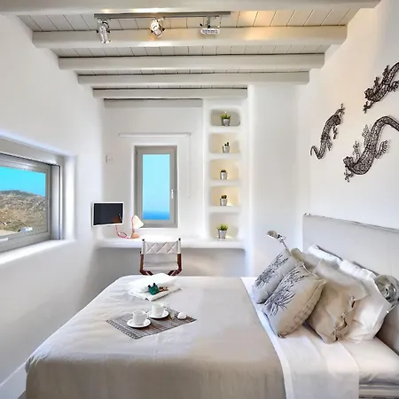 Outstanding Mykonos 6 Bedrooms Agamemnon Sauna Jacuzzi Panoramic Sea Views Villa Elia (Mykonos)