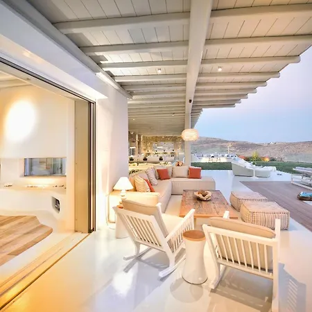 Villa Outstanding Mykonos 6 Bedrooms Agamemnon Sauna Jacuzzi Panoramic Sea Views *